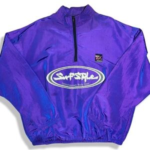 90s Surf Style Pull Over WindBreaker Jacket SIZE:L (OSFA)